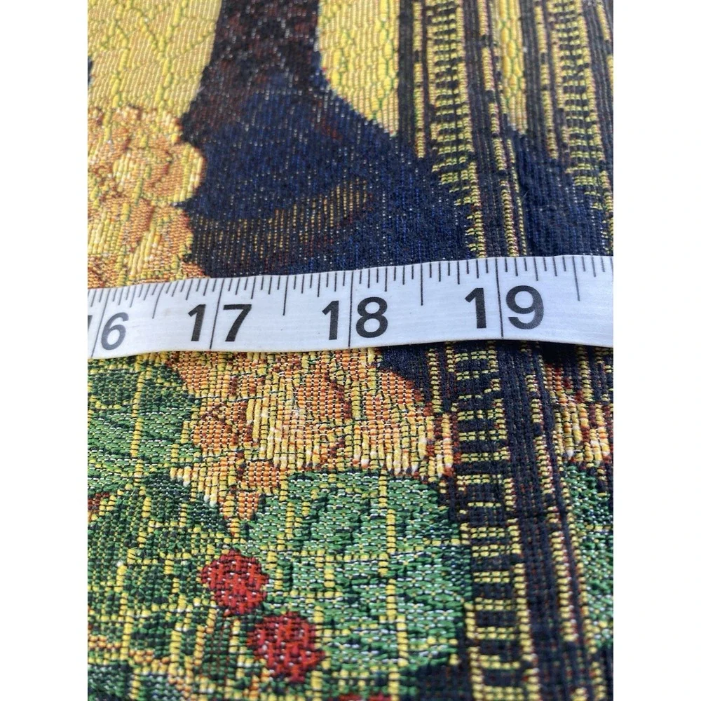 VTG Tapestry Placemats Set of 7 Italian/Tuscan Wine & Fruit Decor 19 x 12